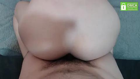 Media: Video of a close-up of a person's buttocks with visible genital area, taken from above, showing light skin and pubic hair.