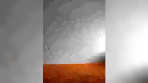 Media: A pixelated video of a person standing in front of a blurry, cloudy sky, with a reddish-brown shirt. The image is grainy and low in quality.